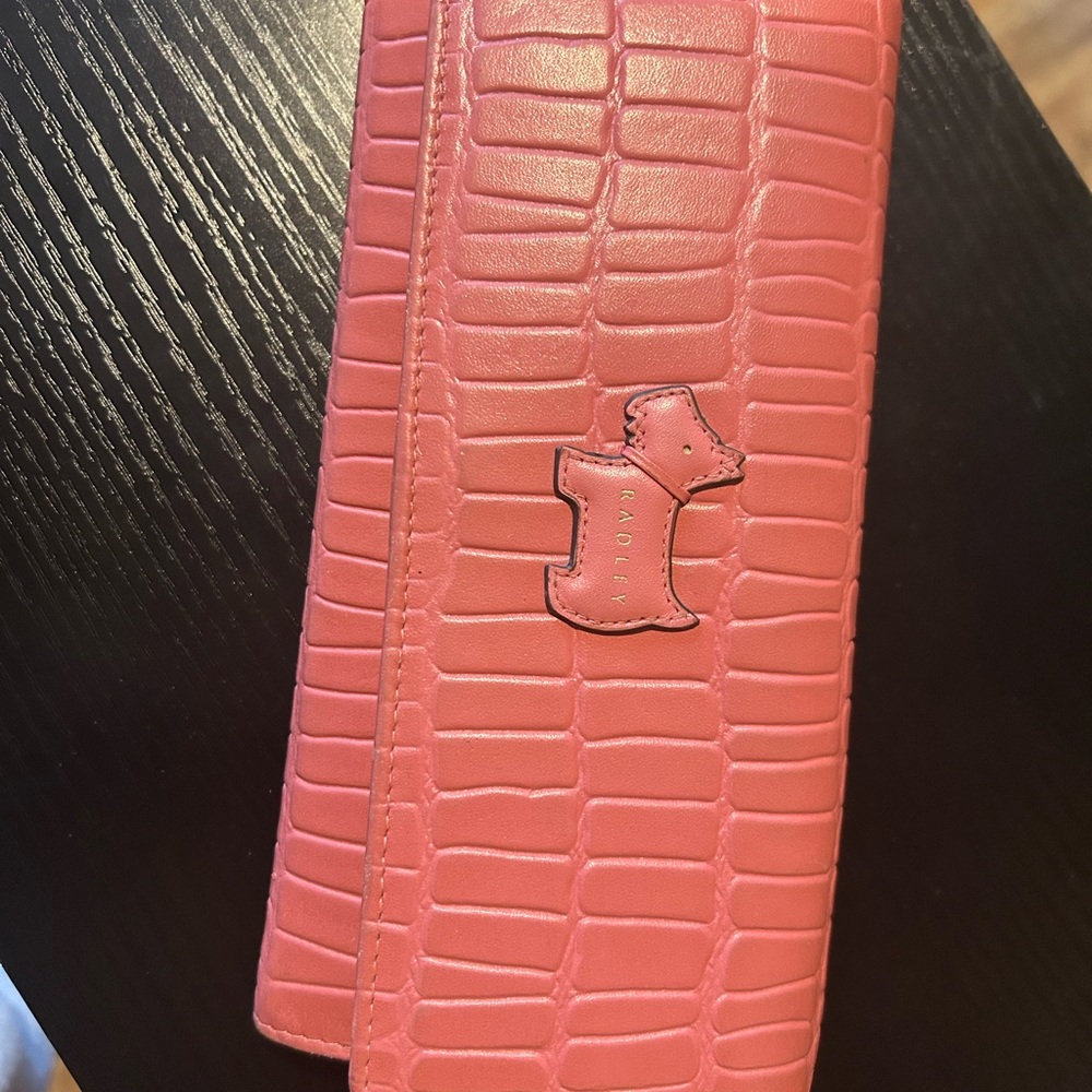 Radley Pink Croc-Embossed Wallet